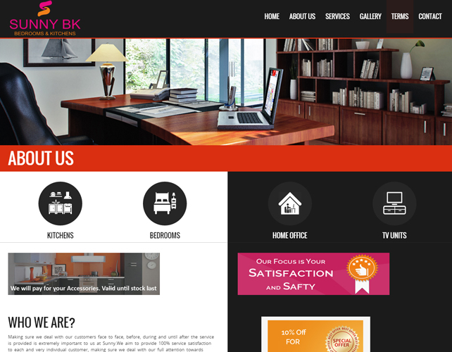 Interiors Business Website